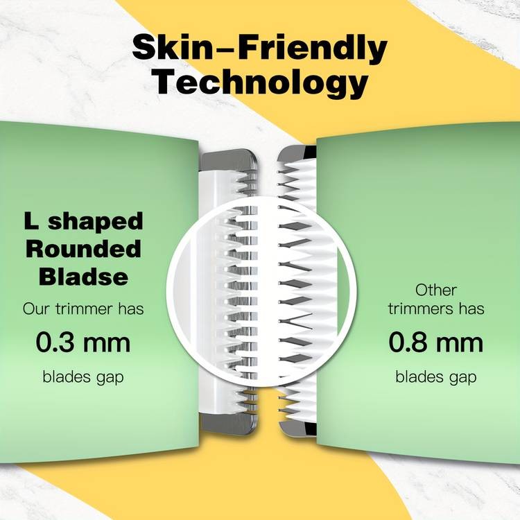 YAFULL Professional Body Hair Trimmer IPX6 Wet/Dry Grooming, Ceramic Blade & Rechargeable Lithium Battery