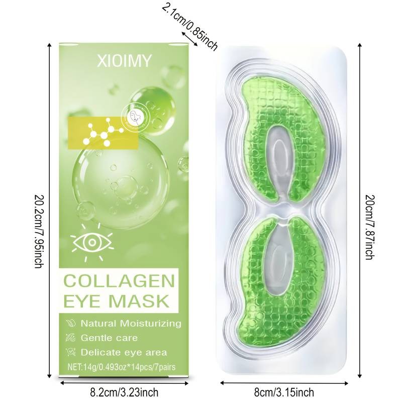 28pcs Xioimy Collagen Eye Mask Acid Intense Hydration & Brightening Care