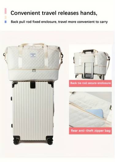 EONOTHEM Three-Piece Travel Set Handheld Travel Bag + Toiletry Bag + Chest/Shoulder Bag