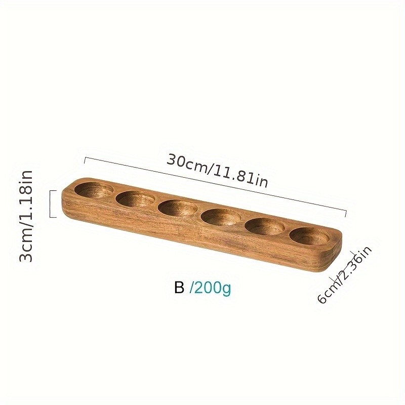 KEMORELA Wooden Egg Storage Box  Multi-Compartment Egg Holder Tray for Home Kitchen Organisation