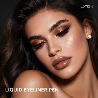 CATKIN Liquid Eyeliner Pen  Ultra-Fine, Waterproof, Long-Lasting 24H Eyeliner (Christmas Gift)