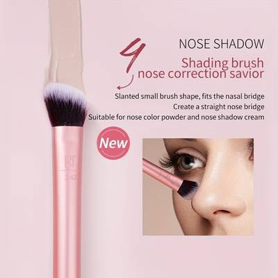 Real Techniques Upgraded Face Makeup Brush Set 418 Advanced Daily Face Set Includes Blush Brush Final Setting Brush Shadow Brush Contour Brush
