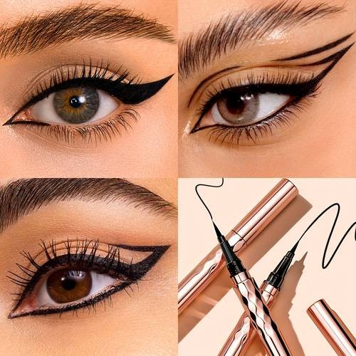 O.TWO.O Super Waterproof Black Liquid Eyeliner Long-Lasting Precision Liner Smudge-Proof Easy to Apply Perfect for Daily Makeup & Special Events Mothers Day Gift