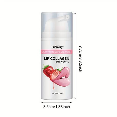 Fumorry Overnight Care Lip Mask  Collagen-Infused Hydrating Gel for Plump, Nourished Lips