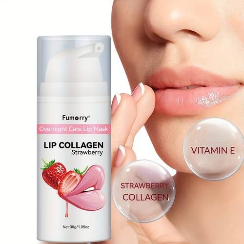 Fumorry Overnight Care Lip Mask  Collagen-Infused Hydrating Gel for Plump, Nourished Lips