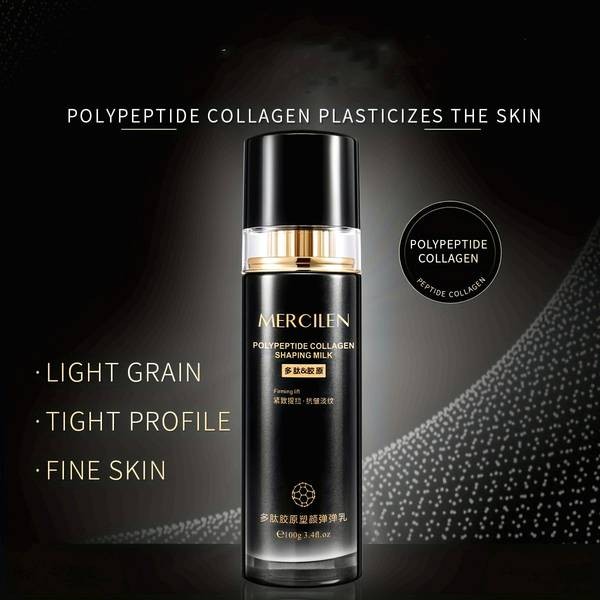 MERCILEN Peptide Collagen Firming Cream  100g Gel Formula Skin-Firming  Hydrating  Smooth Gel Texture  Daily Anti-Aging Care