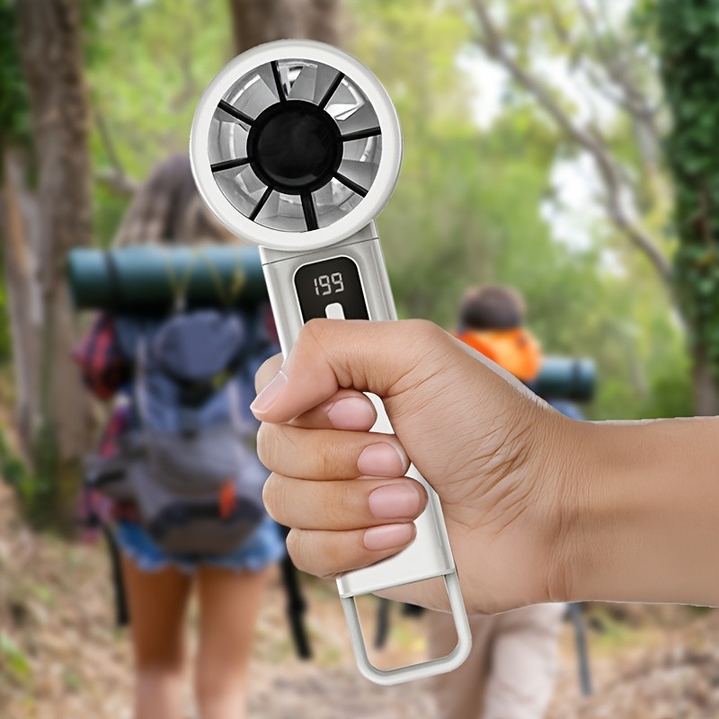 iWhale 199% Turbo Mini Fan with Digital Display  Ultra-Powerful Cooling in a Pocket-Size Design