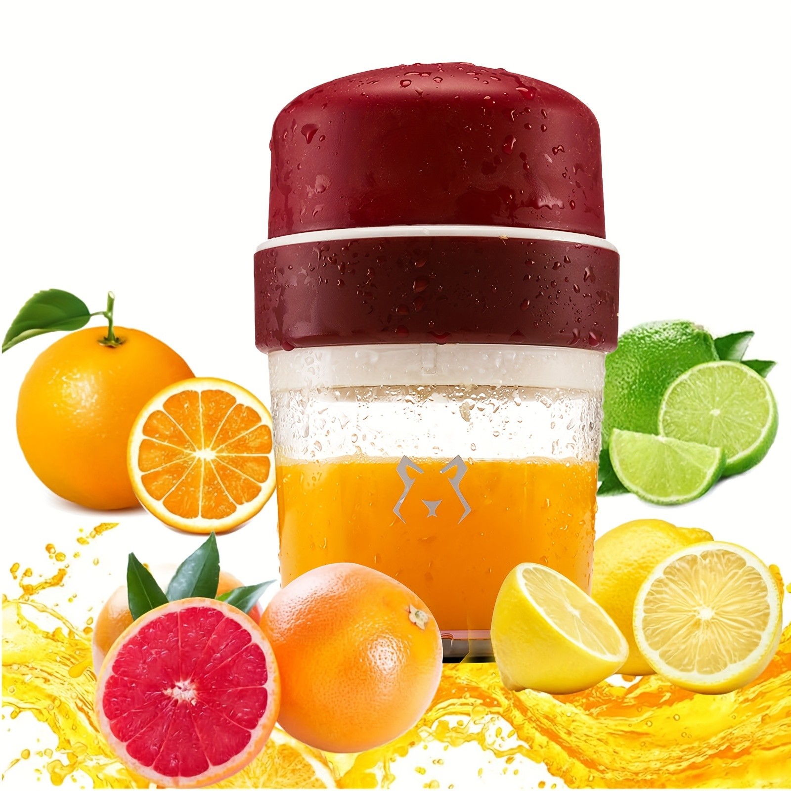 iWhale Manual Citrus Juicer with Separate Cup Heavy-Duty, No-Electricity Juicing for Fresh Lemon & Orange Drinks Anywhere