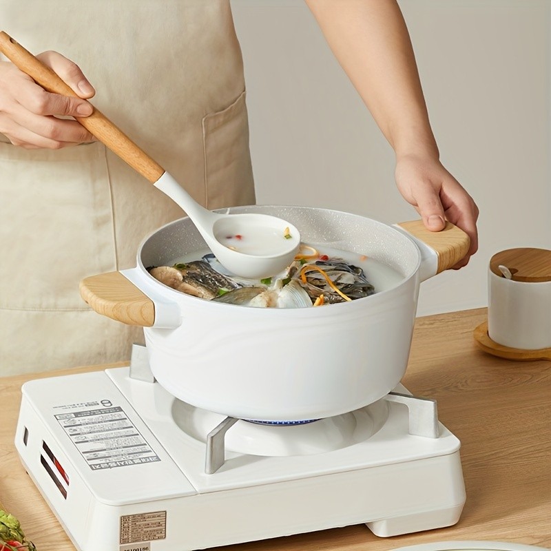 COOKER KING 24cm Non-Stick StockPot with Glass Lid  PTFE/PFOA-Free, Induction Ready & Perfect for Everyday NZ Cooking