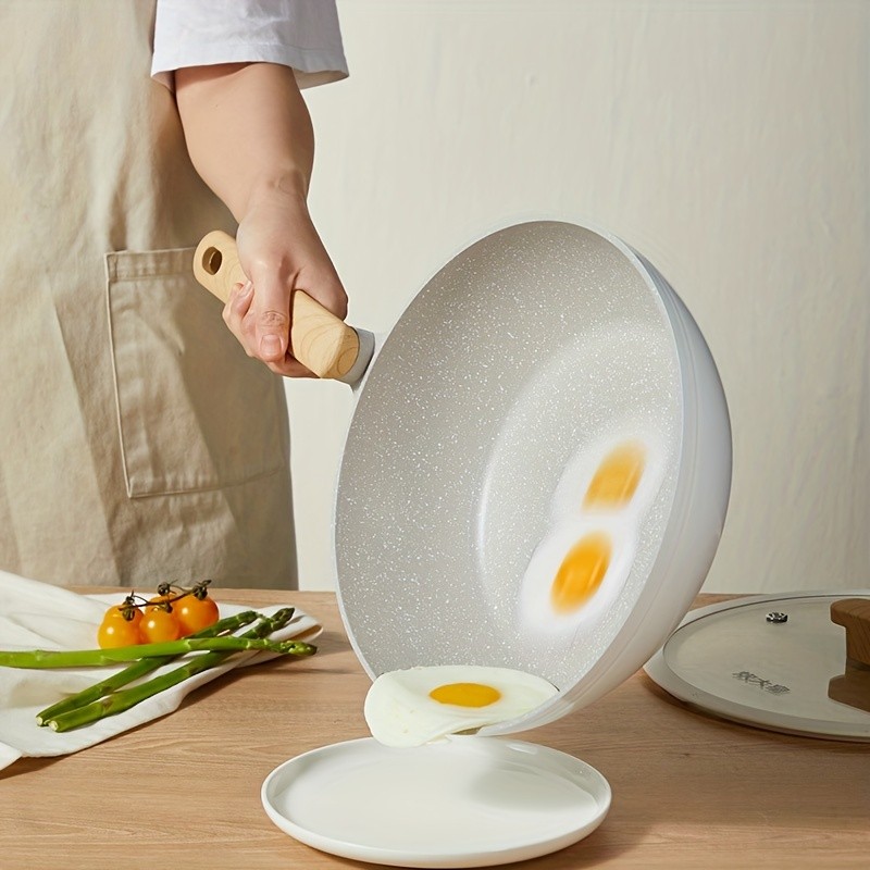 COOKER KING 30cm Non-Stick Wok Pan with Glass Lid  Restaurant-Grade, Non-Toxic & Compatible with All NZ Cooktops