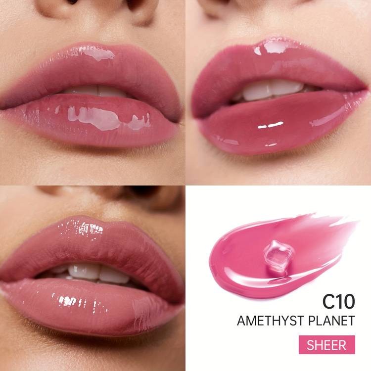 CATKIN Serum Plumping Lip Gloss  Ultra-Glossy, Hydrating & Non-Sticky Lip Shine Berry Tones  Nourishing Serum Formula  Christmas Gift for Women & Men