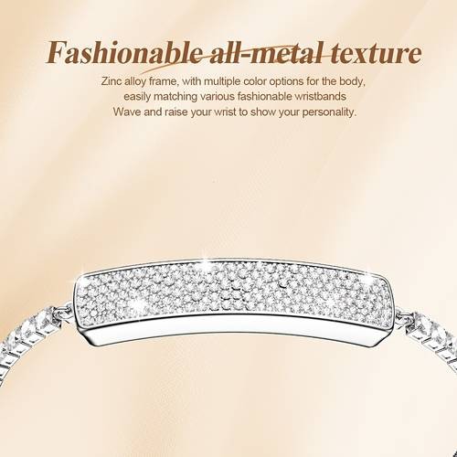 LIFEBEE New Fashion Smart Bracelet Lightweight Stainless Steel Smartwatch for Women