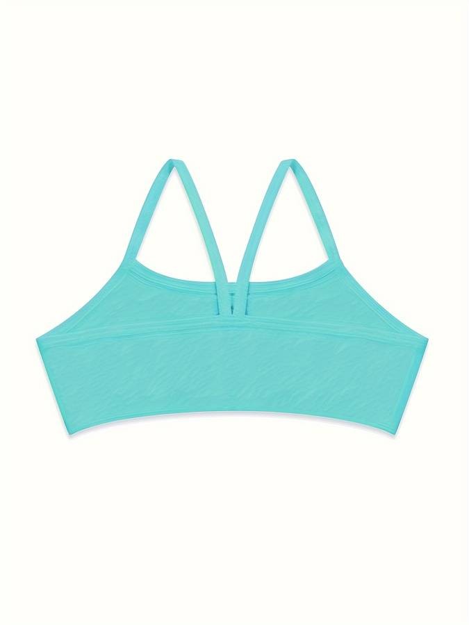 ZIMI COLLECTION 12-Pack Girls Seamless Camisole Bras  Cute Cross-Strap Off-Shoulder Tank Tops (Ages 617) Soft Knit Fabric  Medium Stretch  All-Season Comfort  Solid Colors  90% Polyamide / 10% Elastane