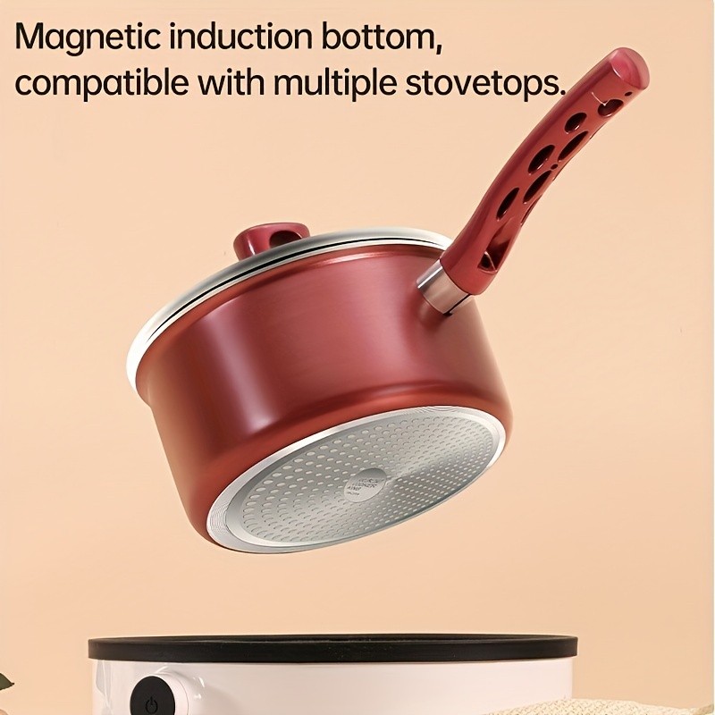 COOKER KING 2.1QT Nonstick Saucepan with Glass Lid  Safe, Even-Heating Daily Pot for All NZ Cooktops