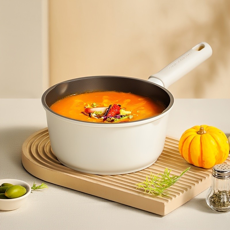 COOKER KING Titanium-Infused Nonstick Saucepan with Lid  Durable PFOA-Free Alloy Pot for All NZ Cooktops