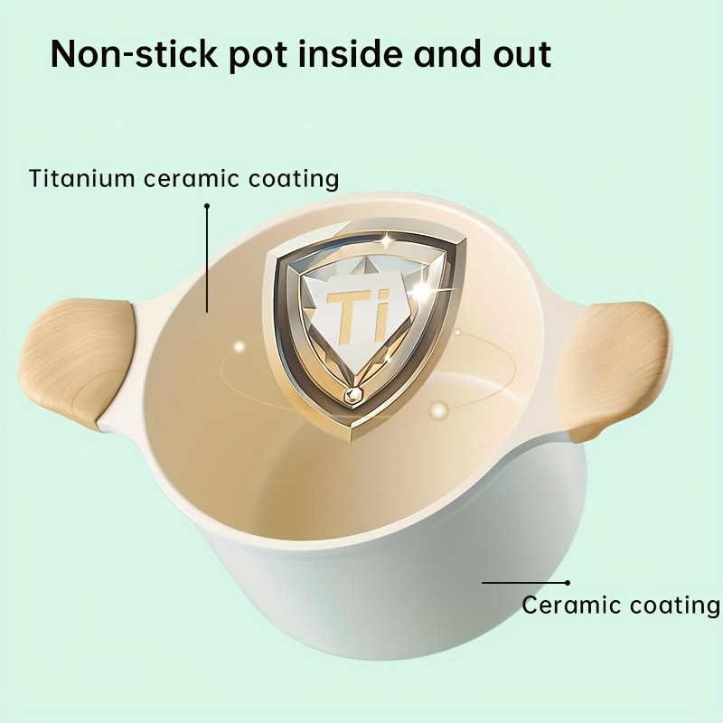 COOKER KING 4.5L Titanium-Ceramic Nonstick Stockpot with Lid  Safe, Even-Heating Family Pot for All NZ Cooktops