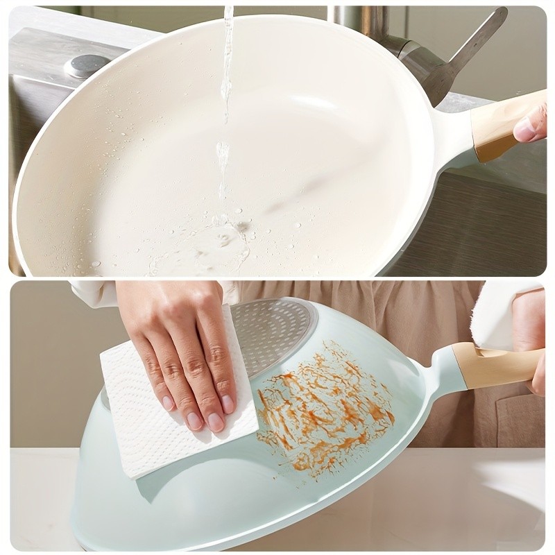 COOKER KING 28cm Titanium-Ceramic Wok with Lid  PFOA/PTFE-Free Stir-Fry Pan with Cool-Touch Handles for All NZ Cooktops