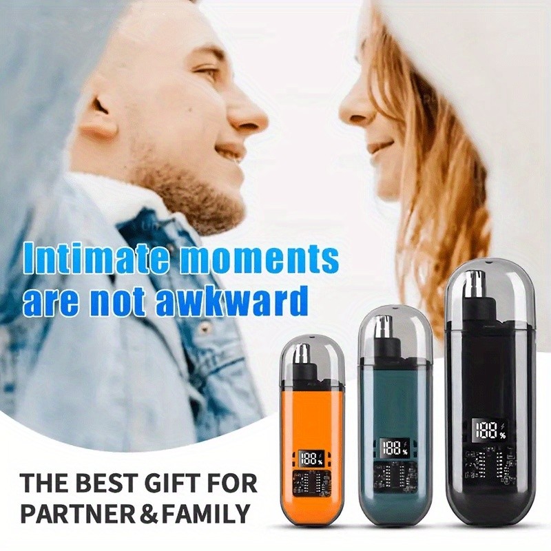 FEIYBA Mini USB Nose Hair Trimmer  Compact, Stylish & Cordless Grooming for Men and Women