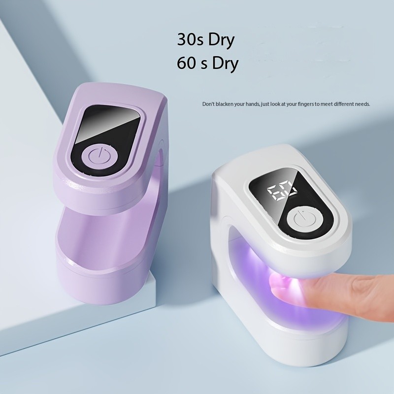 FEIYBA Mini Wireless Nail Enhancement Lamp with Digital Display  Portable USB Gel Curing Light for Manicures & Pedicures