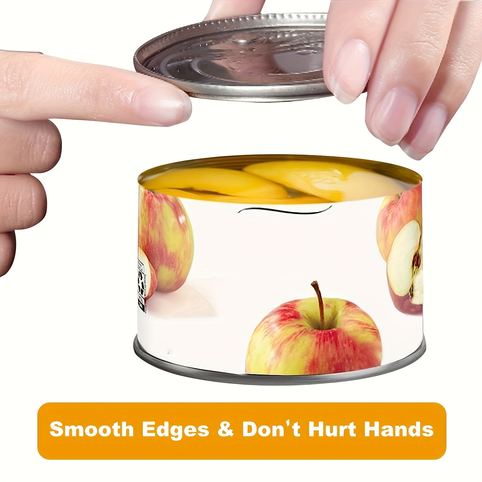 FEIYBA Compact Cordless Electric Can Opener Smooth-Edge, Safe Auto Shut-Off Design for Easy Kitchen & Camping Use