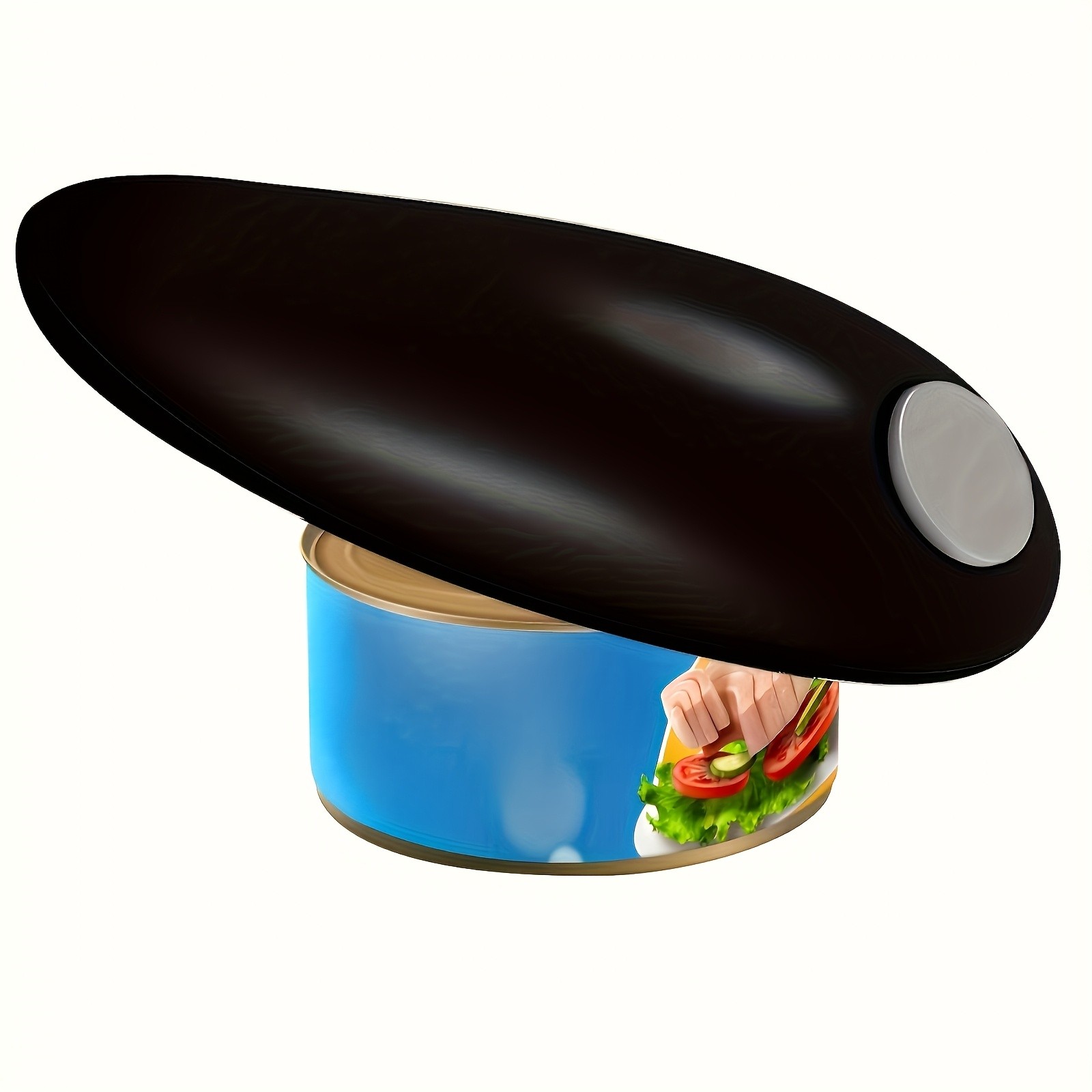 FEIYBA Compact Cordless Electric Can Opener Smooth-Edge, Safe Auto Shut-Off Design for Easy Kitchen & Camping Use