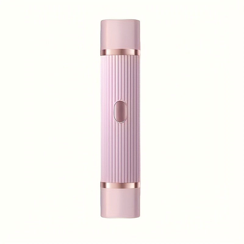FEIYBA Dual-Head Womens USB Hair Trimmer Pastel Pink Full-Body Shaver with Long-Lasting Lithium Power