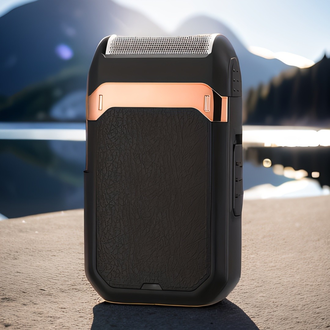 FEIYBA 2-in-1 USB Electric Shaver with Pop-Up Trimmer  Long-Life Wet & Dry Razor for Smooth, Portable Grooming