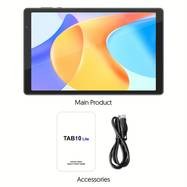 FITIFUN 10-Inch Android Tablet  Quad-Core, 4GB RAM, 32GB Storage, 1TB Expandable, IPS HD Display (Blue) Android 14/15  WiFi 6  Dual Cameras  Large Battery  Type-C Charging