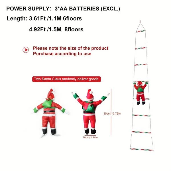 LED Christmas Ladder Light Vintage Festive Charm with Battery Box Power