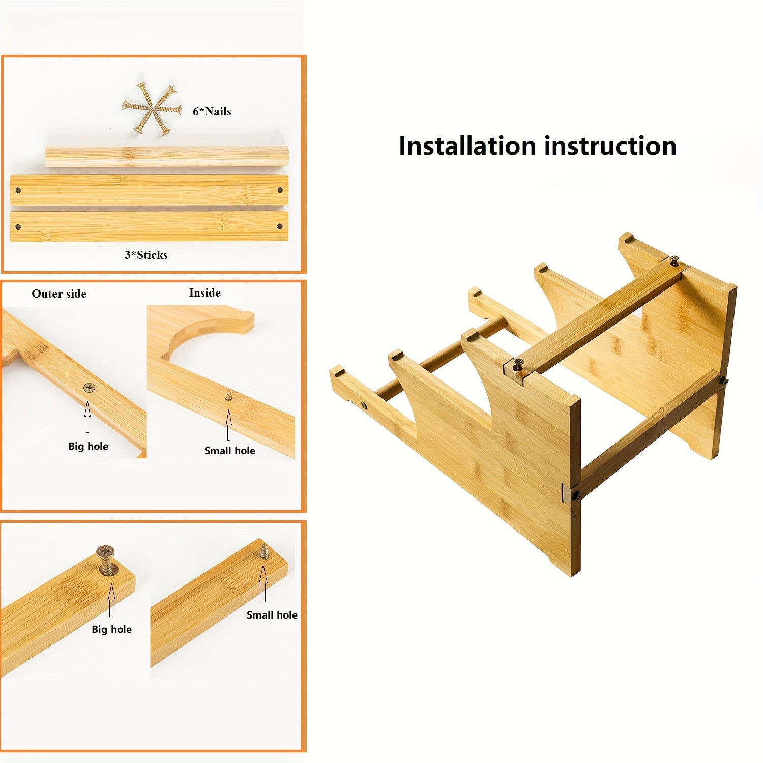 CEEFU Multi-Tier Bamboo & Wood Cupcake Stand Elegant Dessert Display for Holidays, Parties & NZ Home Celebrations