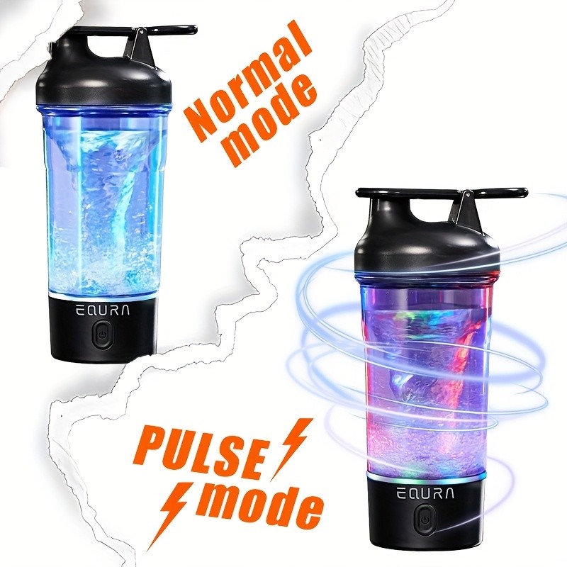 eQUra 750ml Pulse Electric Blender Cup  Dual-Mode Portable Protein Shaker & Smoothie Maker for Active NZ Lifestyles