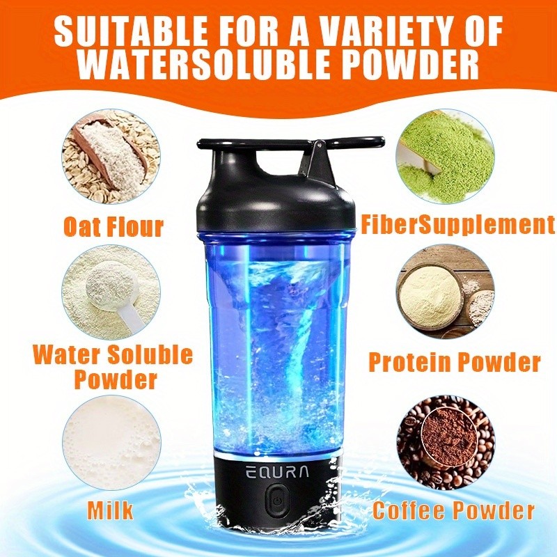 eQUra 750ml Pulse Electric Blender Cup  Dual-Mode Portable Protein Shaker & Smoothie Maker for Active NZ Lifestyles
