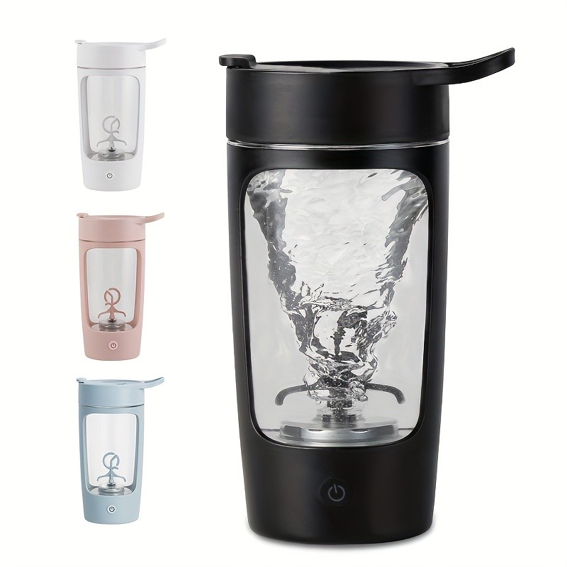 eQUra 650ml Automatic Blender Cup USB Rechargeable One-Button Mixer for Protein & Coffee Powders with Gift-Ready Design