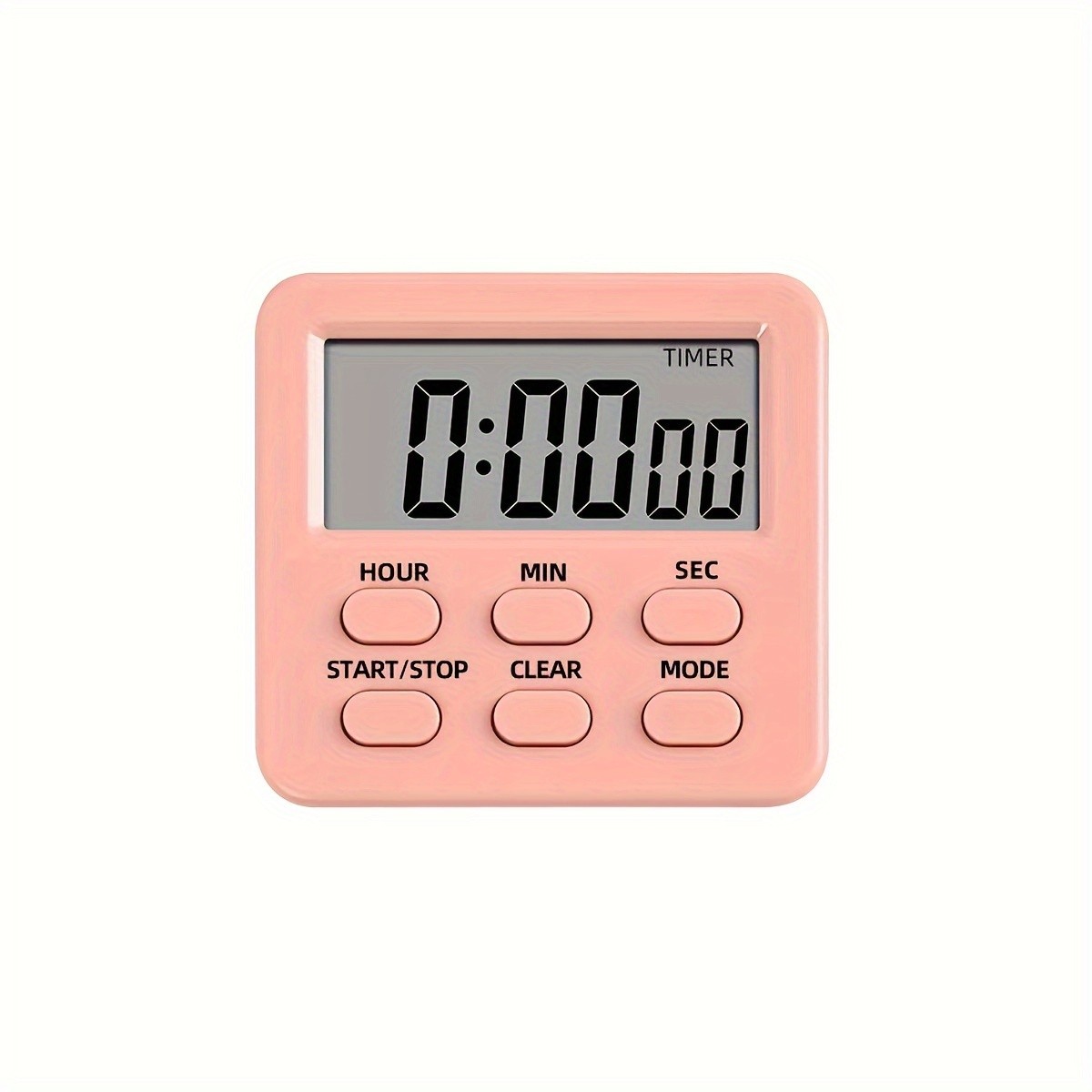 KT THERMO Digital LCD Alarm Clock & Multi-Mode Timer 24-Hour Display with Memory, Count-Up/Down & Stand/Hanging Hook