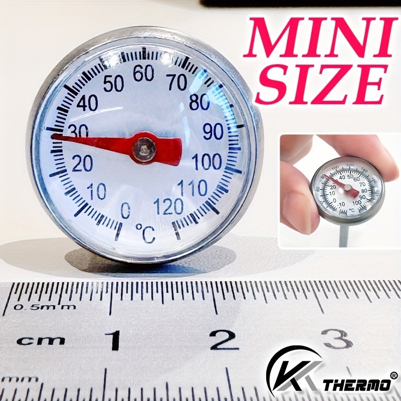 KT THERMO Stainless Steel Instant Read Food Thermometer  No-Battery Dual-Scale Gauge for Cooking, Grilling & BBQs