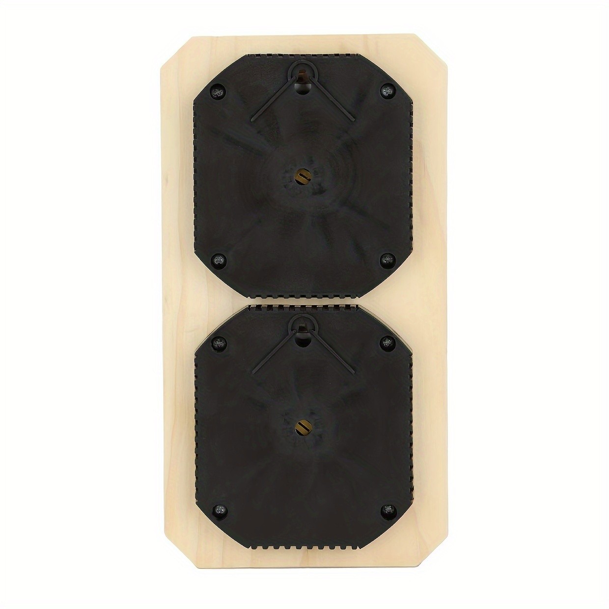 KT THERMO Wooden Sauna Thermometer & Hygrometer Wall-Mounted Dual C/F Temperature & Humidity Gauge for Home & Spa Rooms