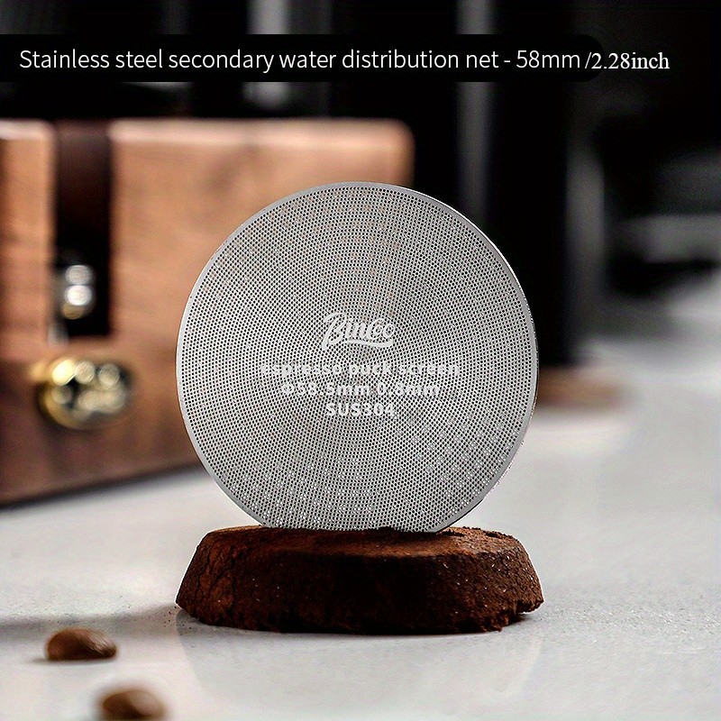 Bincoo Stainless Steel Espresso Separation Filter  Secondary Water Screen & Powder Bowl for Clean, Stable Espresso Extraction