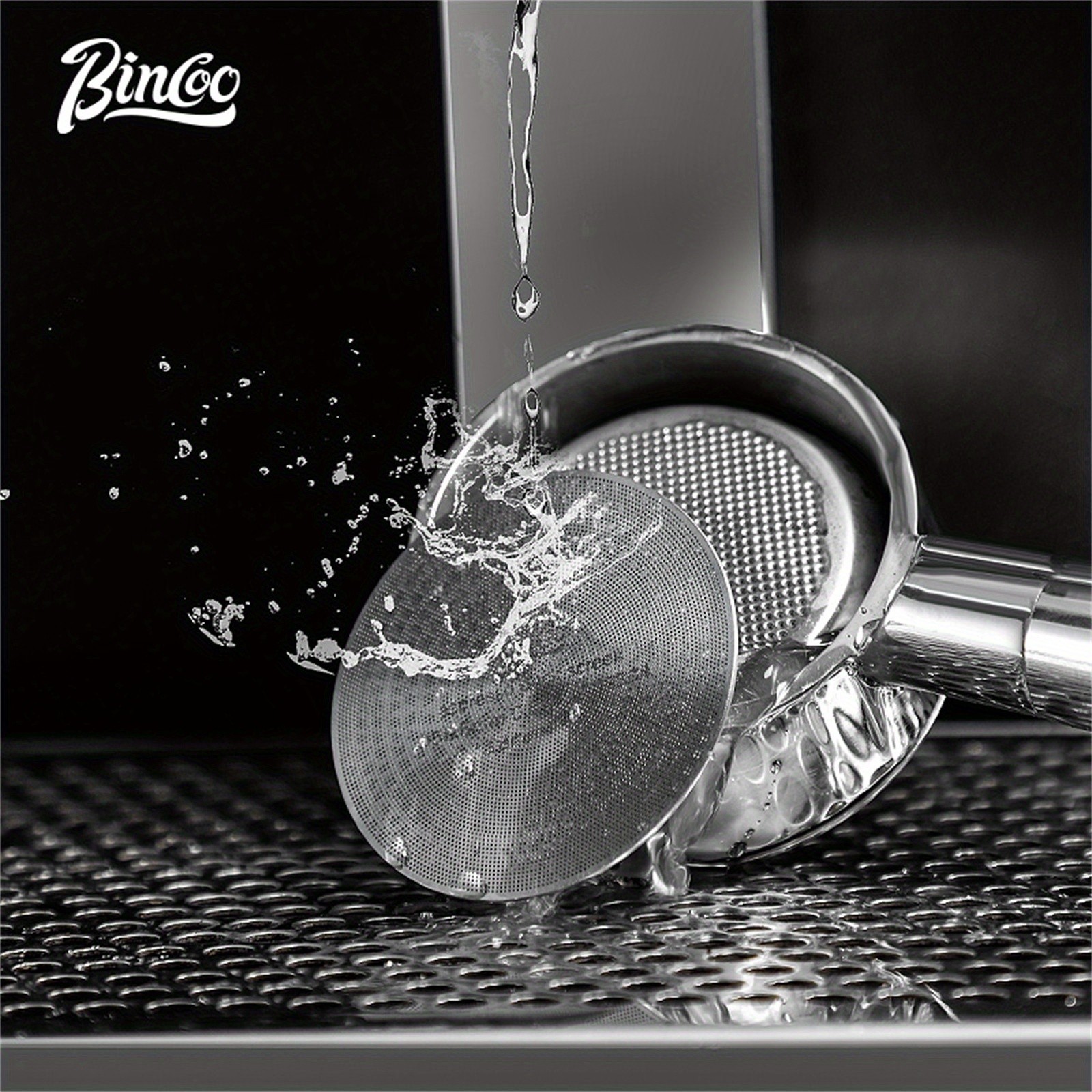 Bincoo Stainless Steel Espresso Separation Filter  Secondary Water Screen & Powder Bowl for Clean, Stable Espresso Extraction