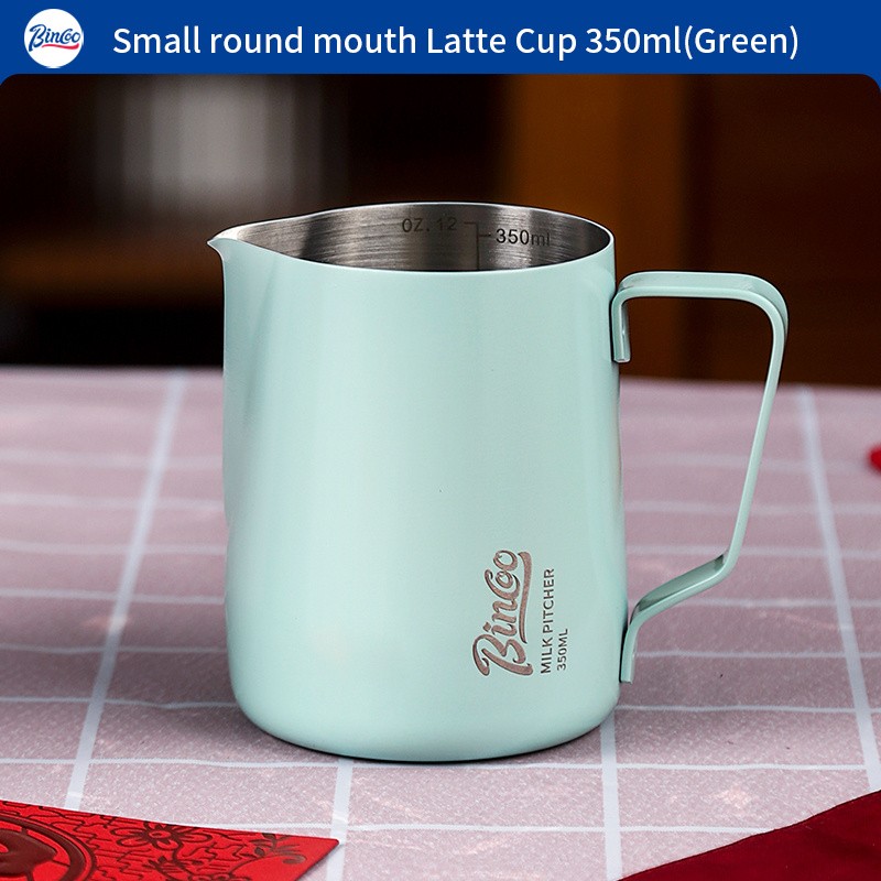 Bincoo Stainless Steel Latte Art Frothing Pitcher Set  350ml & 600ml Pointed-Spout Steam Jugs for Barista-Quality Milk Texturing