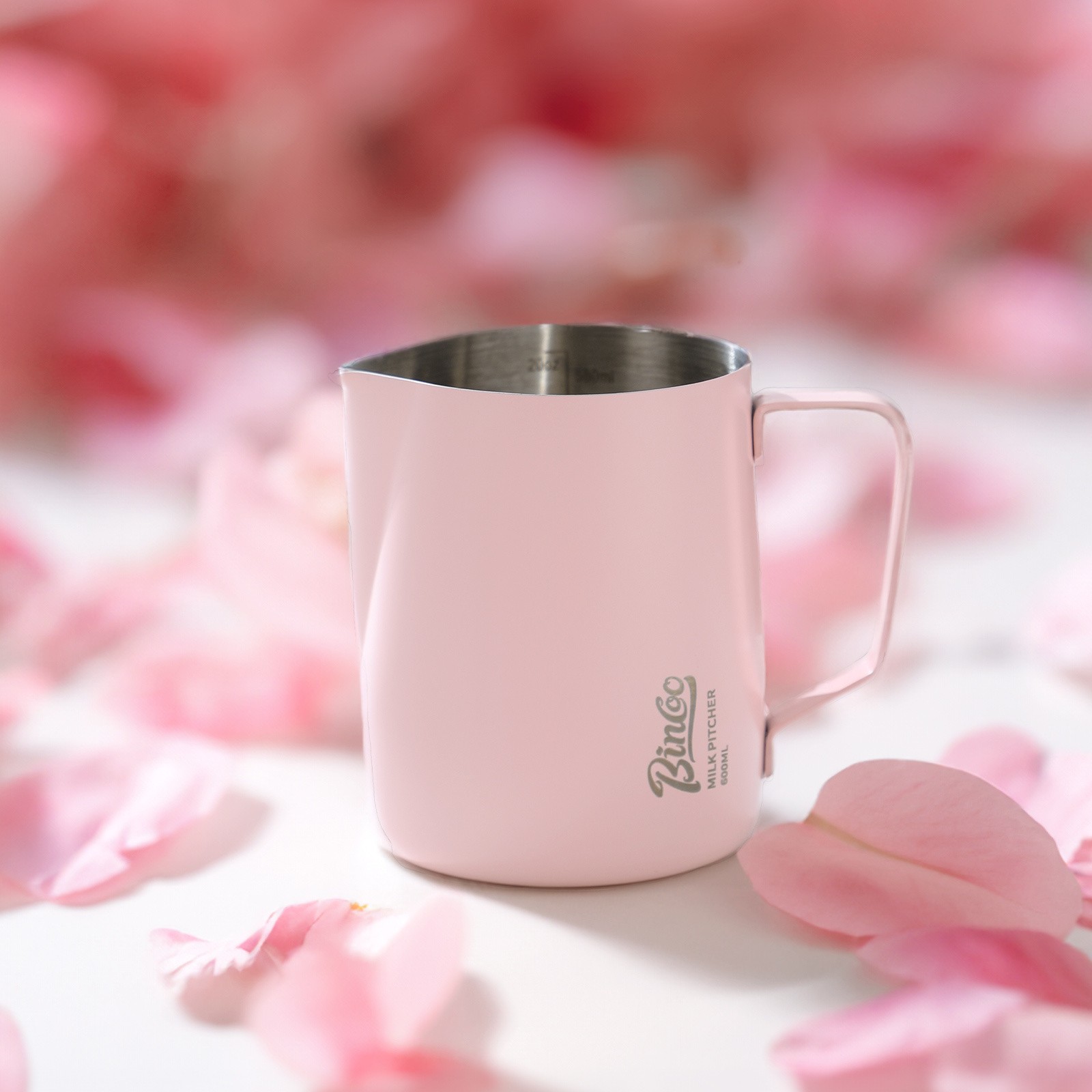 Bincoo Stainless Steel Latte Art Frothing Pitcher Set  350ml & 600ml Pointed-Spout Steam Jugs for Barista-Quality Milk Texturing