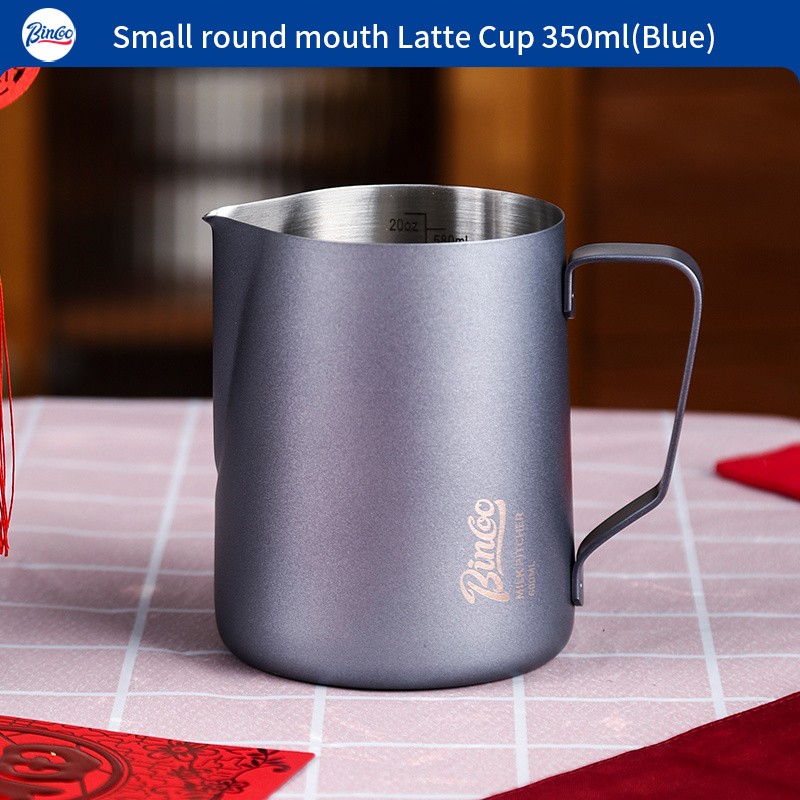 Bincoo Stainless Steel Latte Art Frothing Pitcher Set  350ml & 600ml Pointed-Spout Steam Jugs for Barista-Quality Milk Texturing