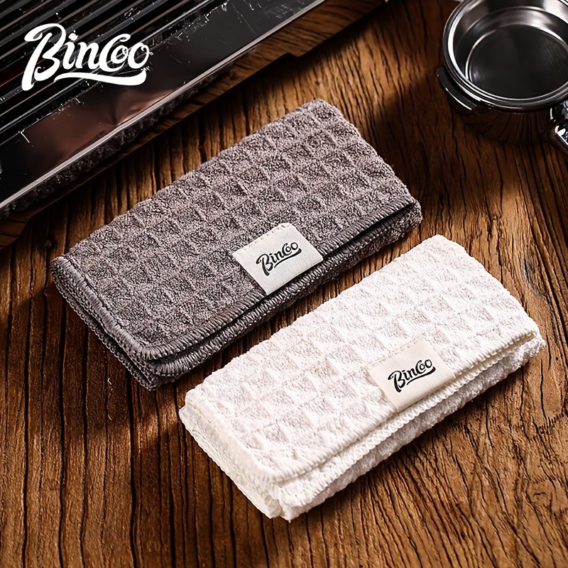 Bincoo Barista Coffee Machine Cleaning Towel  Absorbent Square Rag for Milk Spills, Steam Wands & Caf Workstations