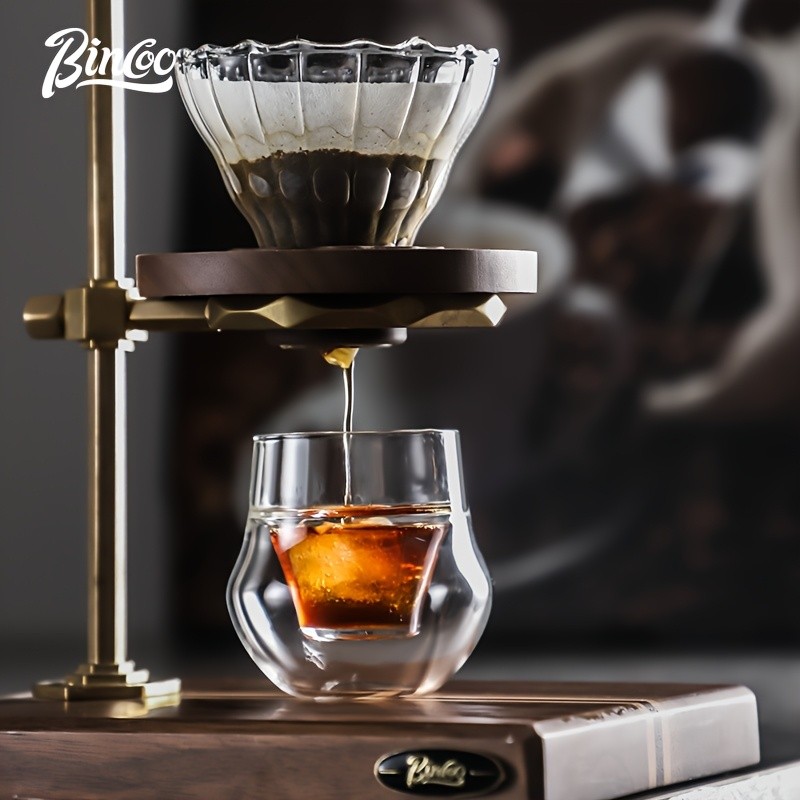 Bincoo Double Glass Coffee Cup  110ml Italian-Style Clear Espresso Mug