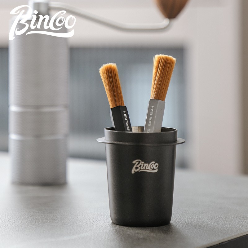 Bincoo Aluminum Alloy Grinder Cleaning Brush Compact Coffee Bar Maintenance Tool