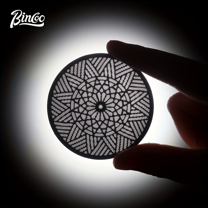 Bincoo 51mm Stainless Espresso Cake Screen  0.8mm Reusable Extraction Filter
