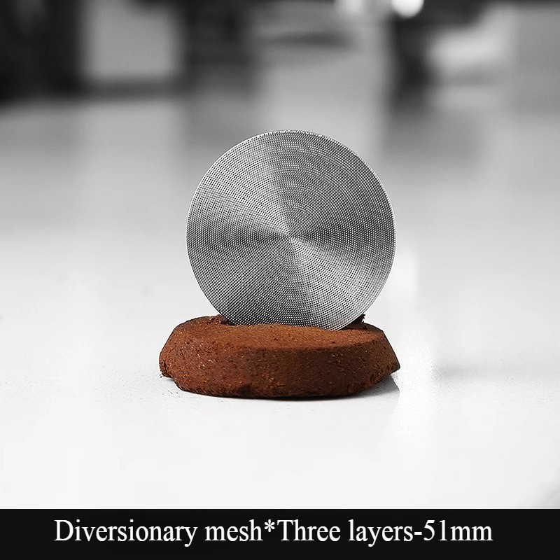 Bincoo 51mm Stainless Espresso Cake Screen  0.8mm Reusable Extraction Filter