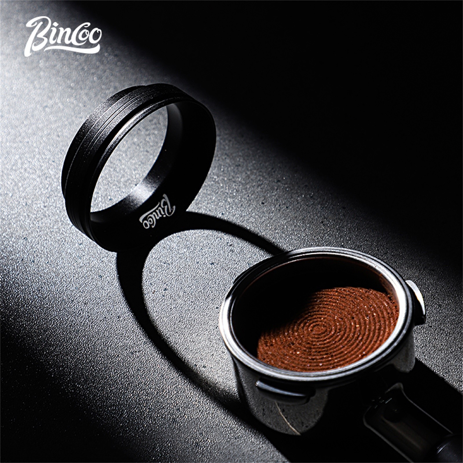 Bincoo Magnetic Espresso Dosing Funnel  Anti-Static 51mm Portafilter Ring