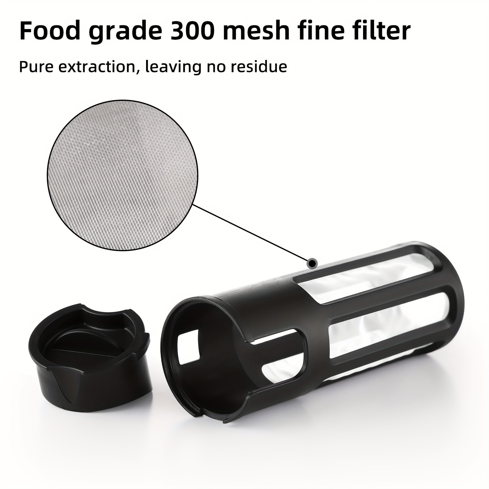 Bincoo Tritan Square Cold Brew Cup  Reusable Filter Coffee Thermos