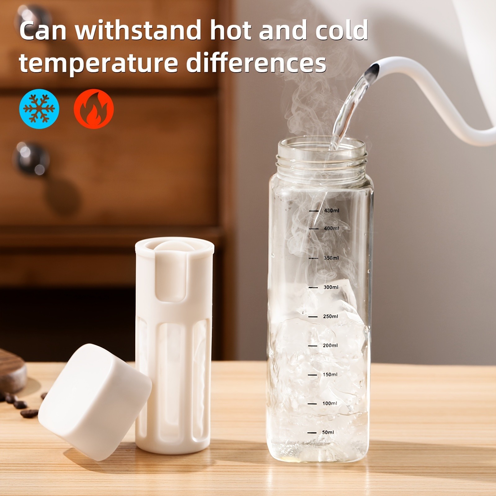 Bincoo Tritan Square Cold Brew Cup  Reusable Filter Coffee Thermos