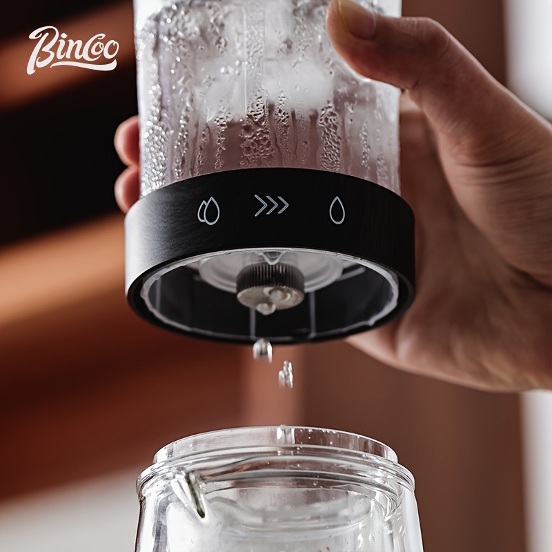 Bincoo Glass Ice Drip Coffee Pot  Portable Hand-Brew Cold Extraction Utensil